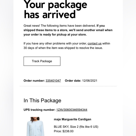 Maje Cardigan blue size 2 - Picture 7 of 7